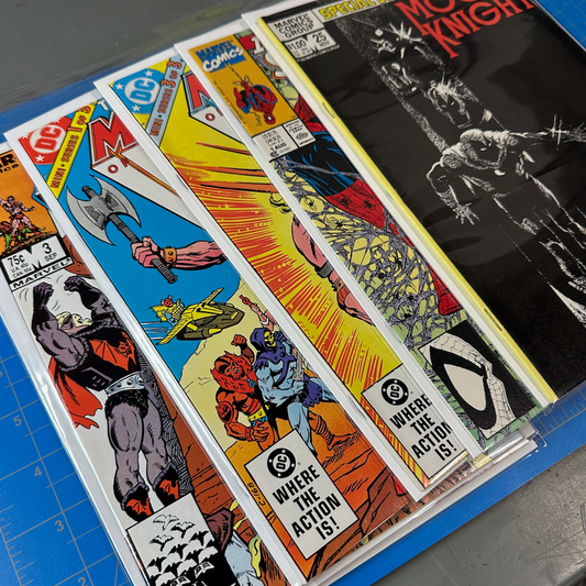 Comic book being professionally pressed at 7 Bucks A Press