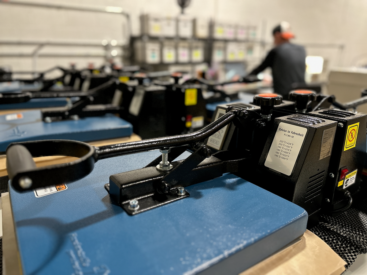 Comic book presses running at the 7 Bucks A Press facility